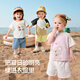 巴拉巴拉宝宝短袖套装男童夏装女童洋气两件套2025时尚清新萌208225119201