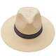 NKADDS Men's Sun Protection Bamboo Big Brim Hat Spring and Summer Men's Straw Hat Western Cowboy Hat Top Hat Hat Sun Hat Seaside Milk White Sun Protection Straw Hat
