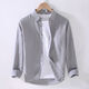 
ZoScheter men's linen long-sleeved shirt linen men's Japanese casual loose cotton linen shirt spring and summer outfit DN-9027 gray XL