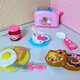 Kinderhause Spiel spielen Küchenspielzeug Mädchen und Babys Kochen Simulation Küche Utensilien Küchen Toaster Ofen Kühlschrank Mini Toaster + Mini -Ofen yy17081 + r