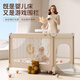 ULOP (ULOP) Xingmeng Folding Crib Multi-functional Bed Moveable Splicing Baby Bed Newborn Sleeping Artifact Shaking Cook Deluxe Top-Fit One-click Folding Crib-Xinghe Gold Cradle Crib with Mosquito Net Diaper Table-Send Brown Pad