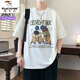 Woodpecker (Tucano) Teenager Sommereis Ice Seide Kurzärärmelte T-Shirt Herren Sommer 2025 Neues Stil Big Children's Top für Junior High School und Schüler 692 Burgundy M [Vorschlag 75-105jin [Jin gleich 0,5 kg]]
