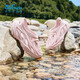 361 Children's Shoes Boys and Girls Beach Sandals Crocs Summer New Middle and Large Children's Shoes Clear Water Pink 34