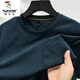 Camiseta de manga corta para hombres de verano de carpintero de verano, hombres jóvenes de mediana edad y jóvenes con cuello redondo de bolsillo, seda transpirable, seca, seca rápida, hombres de media manga beige gris 689 l 170
