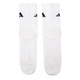 Chaussettes adidas chaussettes masculines chaussettes de sport pour femmes sportiels en atténuation d'humidité et transpiration de chaussettes décontractées de chaussettes à haut haut JC9272 Black and White Grey à trois paires L-4346