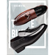 Yierkang Matte Costume Chaussures en cuir masculin Chaussures de mariage décontractées de brillance plate à semelle plate