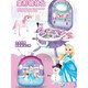 RSRDDY Katio 2024 Girl Makeup Children Toys Baby House Birthday Gifts Suitcase Trolley Toddler Blue Ice and Snow Box (New) + Color Box