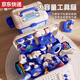 23 4-year-old boy birthday gift children screw screw toy baby repair tool box set 3 to 6 years old electric drill advanced blue - Hippo Xiaobei tool box +