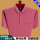 Romon kurzärmeligte T-Shirt Herren 2025 Sommer Neues Revers-Top losen dünner Vater mit Pocket Men Blue 6636 L 170 Vorschläge 120-135jin [Jin entspricht 0,5 kg]