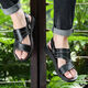 Yijing Top -Layer -Kowide -Massage Sandalen Herren Sommer Sandalen Herren -Freiheitschuhe braun 9928 [Top -Layer -Kuhleder + Massage unten] 38