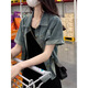 HUALIN FASHION短款牛仔外套复古设计感薄款百搭上衣 719短衬衫  S 建议95斤以下