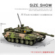 
Allied tank model alloy small 99a main battle metal children's toy ornaments crawler armored vehicle simulation new 99 tank model