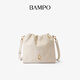 Banpo -Dekoration (Bampo) kleine Geldbörse, obere Schicht Cowide Crossbody Bag 2025 Neuer Pendler Müllsack Wasser Eimer Beutel Poria White 112