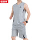 Hengyuanxiang Sans manchons T-shirt Suisse de sport pour hommes Coton pur mince grande taille Running Derying Jersey Blue Ball Uniforme Impression à séchage rapide Bleu moyen 757 L