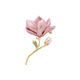Lingmeng women's brooch, elegant and elegant Chinese style magnolia brooch, flower pin, retro Hanfu corsage accessories, 1 magnolia brooch (including small gift box)