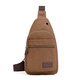 Laiji Electrician's Tool Bag Crossbody Chest Bag Men's Teenagers Thickened Canvas Wear-Resistant Men's Bag New Retro Men's Versatile Bag Khaki