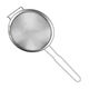 Danube Meng stainless steel colander soy milk filter mesh juice sesame sieve household kitchen noodles and scooping spoon ultra-fine flour sieve 12023 curved ear hook-thickened lock edge (bold plus upgraded super dense double layer mesh-40 mesh filter fine residue