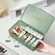 Xiaoshou mobile phone data cable storage box charger wire power supply cable sorting package home desktop storage capacity artifact Mint blue standard: including 10 cable belts, 10 pieces