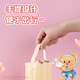 Deli (Deli) Butter Bear Double Zipper Générous crayon sac étudiant Prapperie Sac de rangement mignon crayon mignon Pink Hy718 Cadeau pour garçons et filles
