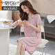 Modal Summer Nightgown For Women Modal à manches courtes minces pyjamas 2025 Nouvelle jupe de grande taille d'été Ice Silk Home jupe x9249 m