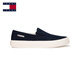 TOMMY JEANS [Lightweight Boat Shoes] 25 Spring and Summer Men's Cotton Lazy Sneakers Casual Shoes Canvas Shoes [01366] Navy Blue C1G 41