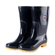 
3531 medium tube beef tendon sole three rain boots men's rain boots labor protection black rubber shoes water shoes black 44
