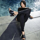 ECCO-Frauenschuhe Mode Sandalen 25 Frühlings- und Sommer Französische Dicke Fisch Fisch Mund High Heels Skulptur 233313 233313/01001 Schwarz-heel-Höhe 8,5 cm 36