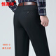
Hengyuanxiang trousers men's 2025 summer thin new style business casual non-scalding anti-wrinkle straight loose trousers folded men's pants 9900-6 medium gray [no fold] 30 size waist circumference 77 cm