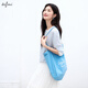 Eifli (eifini) Eifli color stripes contrasting color cool fashionable and versatile long-sleeved knitted blouse women's top 2025 summer new style blue S 105-115Jin [Jin equals 0.5 kg]