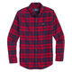 Vineyard vines boys plaid flannel shirt, red velvet red velvet Large