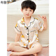 
Brudin children's pajamas boys summer thin short-sleeved children's ice silk pajamas boys thin short-sleeved boys silk X printed short-sleeved 673-Bikachu men 170 size 12 recommended height 120-130c