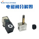 Solenoid valve 2V025-08 solenoid reversing valve two-position two-way DC24V control pneumatic valve DC12V replacement mounting bracket