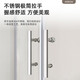 箭牌（ARROW）整体淋浴房带底座玻璃隔断干湿分离弧扇形简易卫生间一体带防滑底 亮银-900*1000 【不锈钢】带底座2694
