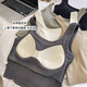 
New summer simple hot girl versatile wide shoulder girl pure cotton vest comfortable slim and breathable women's cotton underwear Green L (105-125Jin[Jin equals 0.5 kg])