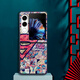 Xiao Jiejiang chose Nubia flip2 mobile phone case Nubia Flip2 mobile phone case Nubia leather pattern painted new NX724J folding screen anti-fall European and American puzzle TY-Trademark collection Nubia Flip2 [Leather pattern large hole]
