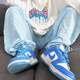 
Nike (NIKE) Nike Dunk Nike big children's shoes women's shoes 2025 summer North Carolina blue low top casual board shoes CW1590-103 CW1590-103 38