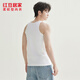 Hongdou Home (Hodohome) Men's Pure Cotton Sleeveless Vest Four Seasons Base-Hand Basic Sweatshirt Men White XL 175/100