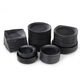 
Metamine tableware black plate commercial catering plastic dining plate bar bar snack plate kimchi dish ljp1098 half piece 36 pieces 0 inch
