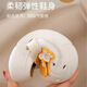 HUALIN FASHION 2025 new cheese slippers for children's summer anti-slip thick-soled hole shoes A cheese/white size 20-21 [foot length 13-13.5 wear]