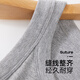 南极人（Nanjiren）时尚吊带无袖针织条纹背心女内搭性感外穿透气纯色打底上衣 黑色 L
