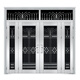 
304 stainless steel doors rural self-built house entrance door double door glass entrance stainless steel rose gold style 9902