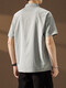 Kazuki Kuraishi Henry Collar Polo Polo à manches courtes pour hommes à manches courtes Col à moitié à manches en ligne zhongshan Top Brepwable Grey XL Port de poids 140-155jin [Jin est égal à 0,5 kg]