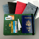 Fengxi grenzüberschreitende Stelle Pass für Charterluftticket Clip PU Leder Passport Cover Reiseschutzschutz Abdeckung ID Ordner Support Pink
