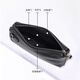 Cowley Keller Herrenkupplungsbeutel Echtes Leder Brieftasche Herrenkopfschicht Cowide Tragbarer Aufbewahrungstasche Weiche Ledertasche Pendeln tragbare Handybeutel Schwarz 21*4.5*11 cm