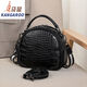 Kangaroo 2025 NUEVO BOLSO DE MUJER MUJERES VERSÁTICO Versátil de gran capacidad Crossbody Bag Crocodile Patrón de cáscara Bolsa Red Red