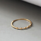 OEMG exquisite Korean pure 14K gold ring women's mini slim round bean K gold joint ring tail ring gift in stock women's size 16