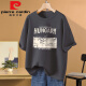 Pier Cardin pesado 100 algodón puro camiseta de manga corta para mujeres 2025 Nuevo verano casual versátil suelto de gran tamaño a media manga top tendy 1049# azul azul marino [100% puro algodón] El flujo de este año [recomendado 80-100Jin [Jin equivale a 0.5 kg]]