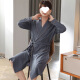 Fhhuabd Hotel Nightgown Pure Cotton Cotton Men's Four Season Universal Home Clothing Spring and Autumn Style 2025 Nuevo baño de baño a mediados