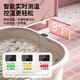 奔麦婴儿游泳桶家用洗澡盆成人泡澡桶折叠浴缸儿童澡盆洗澡神器加大 (不锈钢支架+感温)+置物架+浴袋