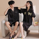 Fuxin Kang Bingsi Pare Pajamas Мужской летний костюм с коротким рукавом тонкий прохладный ночной платье Женская домашняя одежда GLQ-6210 2XL-мужчины [высота 168-178-вес 150-170]